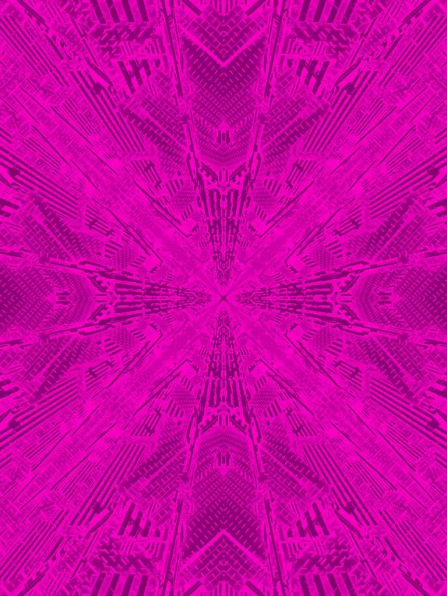 Neon Tunel Magenta Kaleidoskop Izbruh VJ Loop 3:4 iPad Portret 60fps Ohranjevalnik zaslona