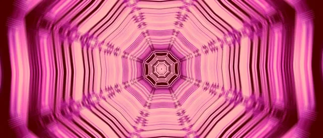 Neon Tunnel Pink Octagon Vortex VJ Loop 21:9 Ultrawide 60fps Screensaver