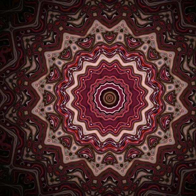 Neonový Tunel Fraktální Hvězdný Vortex VJ Loop 1:1 Square 60fps Spořič