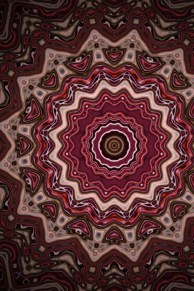 Neon Tunnel Fractal Kaleidoscope Burst 2:3 Photo Portrait 60fps Screensaver VJ Loop