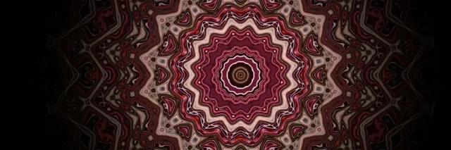 Đường Hầm Neon Fractal Mandala Vortex VJ Loop 3:1 Triple Wide 60fps Screensaver