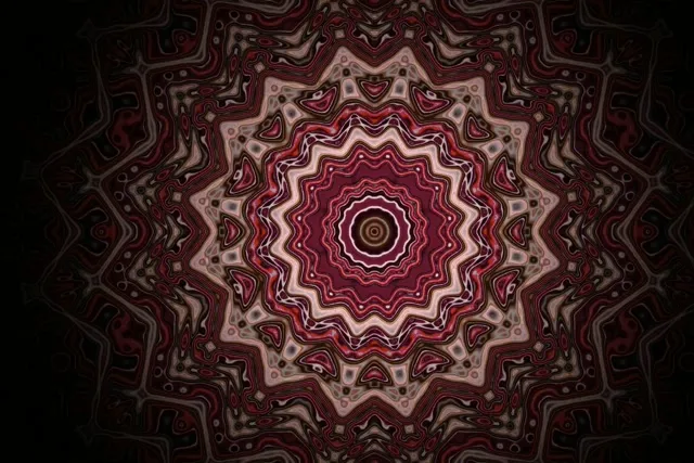 Twnnel Neon Fractal Seren Mandala VJ Loop 3:2 Surface 60fps Sgrin Arbedwr