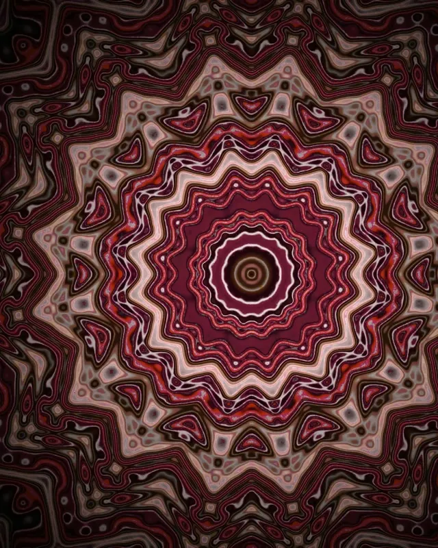 Neono Tunelis Mandala Žvaigždės Sūkurys VJ Loop 4:5 Instagram 60fps Ekrano Užsklanda
