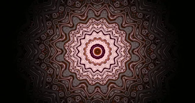 Mandala Túnel Neón 4K UHD 60fps Salvapantallas VJ Loop