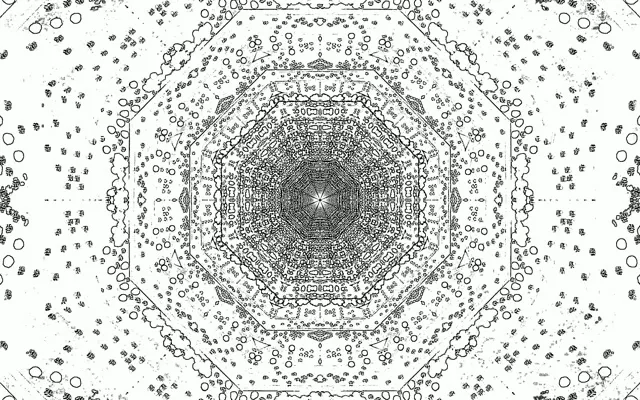 Neon Tunnel Octagon Vortex Vj Loop 16:10 Macbook 60fps Screensaver