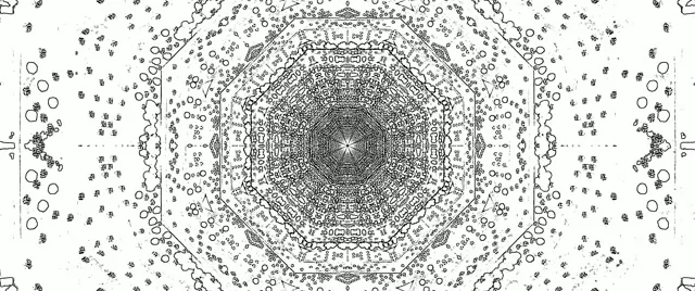 Tunnel Neon Vortice Ottagono Screensaver 2.39:1 Cinemascope 60fps VJ Loop