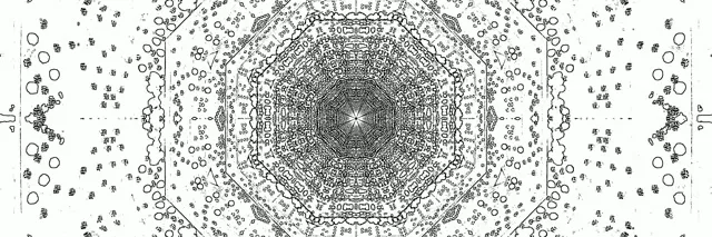 Neon Tunnel Oktagon Vortex 3:1 Triple Wide 60fps Bildschirmschoner Vj Loop