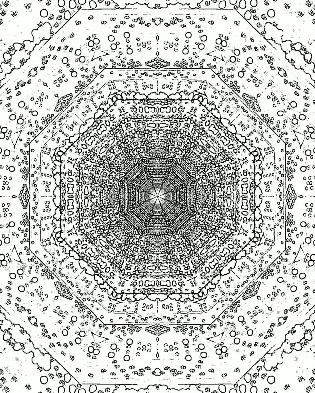 Túnel de Neó Vòrtex Mandala VJ Loop 4:5 Instagram 60fps Protector de Pantalla