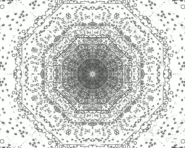 Neonový tunel fraktální mandala vortex 5:4 průmyslový 60fps spořič obrazovky VJ Loop