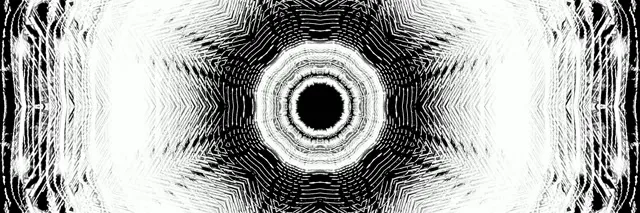 Neon Tunnel Kaleidoscope Eye Vortex Vj Loop 3:1 Triple Wide 60fps Screensaver