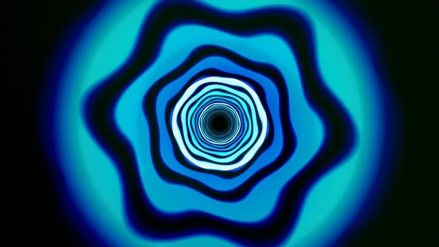 Neon Blue Spiral Tunnel Loop Animation
