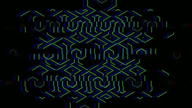 Neon geometric 4K seamless loop motion background for broadcast