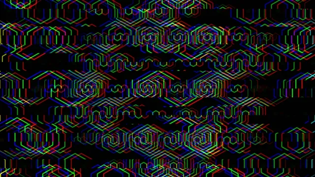 Neon geometric hexagon pattern 4K UHD VJ loop background