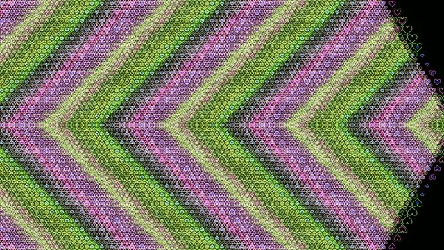 Neon Heart Pattern Animated Background 4K