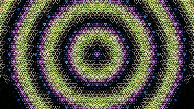 Neon hearts 4K UHD seamless looping motion background