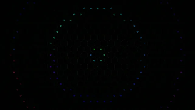 Neon hearts floating 4K ultra HD widescreen motion background