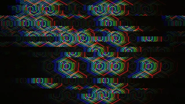 Neon hexagon geometric pattern 4K UHD widescreen motion background
