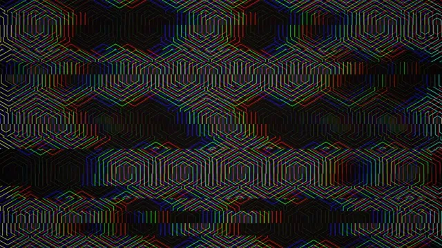 Neon Hexagon Grid Abstract Motion Background