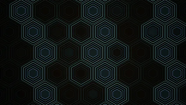 Neon Hexagon Grid Animation 4K Background