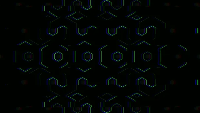 Neon Hexagon Grid Animation - 4K Tech Background