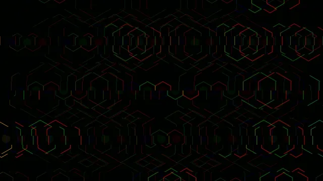 Neon Hexagon Grid Animation 4K UHD