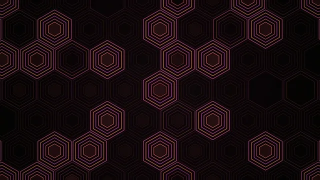 Neon Hexagon Grid Motion Background 4K