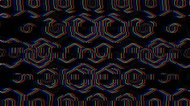 Neon hexagon motion background 4K UHD for broadcast and streaming