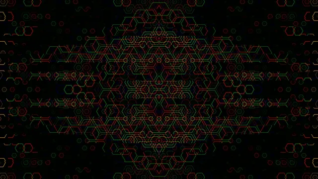 Neon Hexagon Network 4K Motion Background