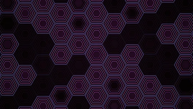 Neon Hexagon Pattern - 4K Animated Background