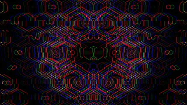 Neon Hexagon Pattern 4K - Retro Digital Background