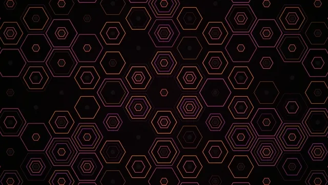 Neon Hexagon Pattern 4K Ultra HD Background