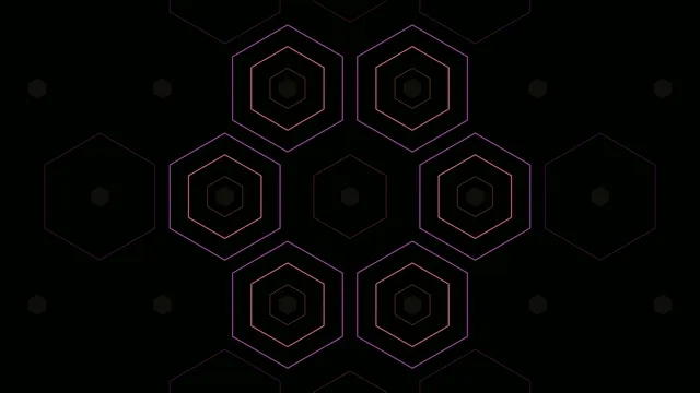 Neon Hexagon Pattern 4K Ultra HD Background