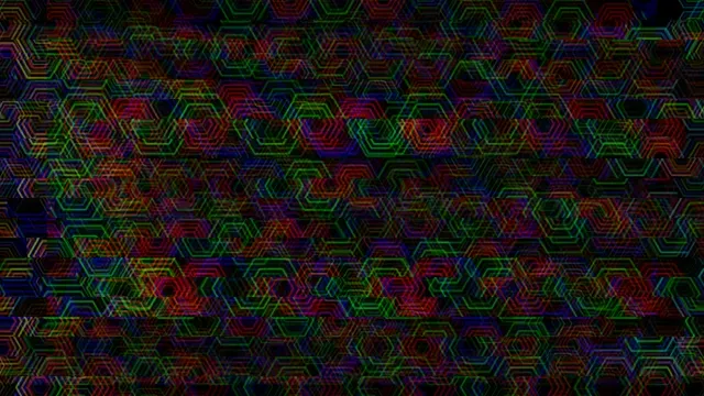 Neon hexagon pattern 4K ultra HD widescreen motion background