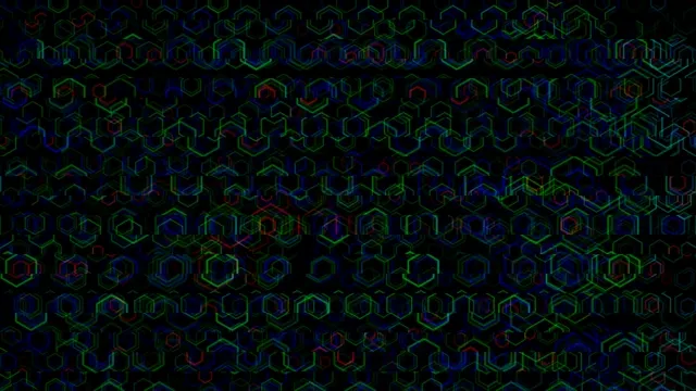 Neon Hexagon Pattern Animation 4K