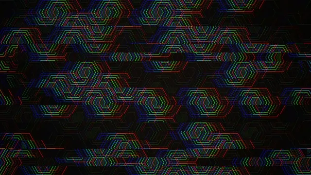 Neon Hexagon Pattern Loop - 4K Tech Background