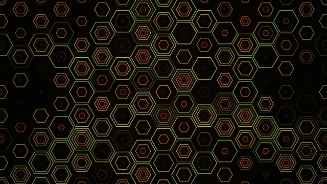 Neon Hexagon Pattern Motion Background 4K