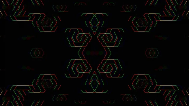 Neon Hexagons 4K Animated Background Loop