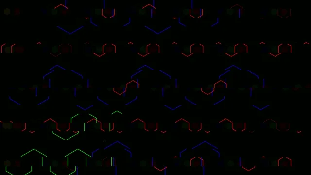 Neon Molecular Structures Animation 4K