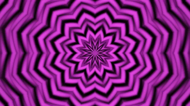 Neon Purple Psychedelic Star Pattern Animation