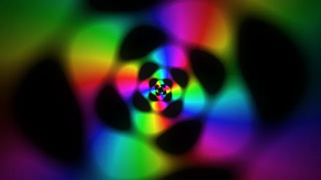 Neon Rainbow Spiral Tunnel 4K Motion Background