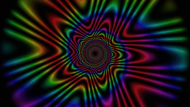 Neon Rainbow Vortex Tunnel 4K Motion Background