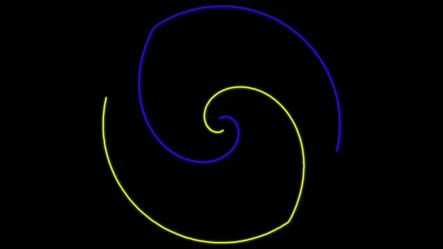 Neon Spiral Abstract Motion Graphics Loop