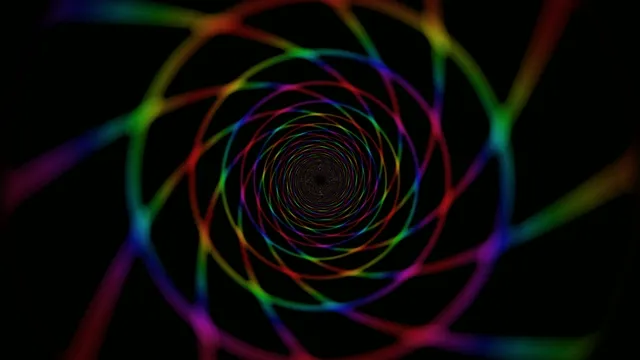 Neon Spiral Tunnel Vortex 4K Ultra HD