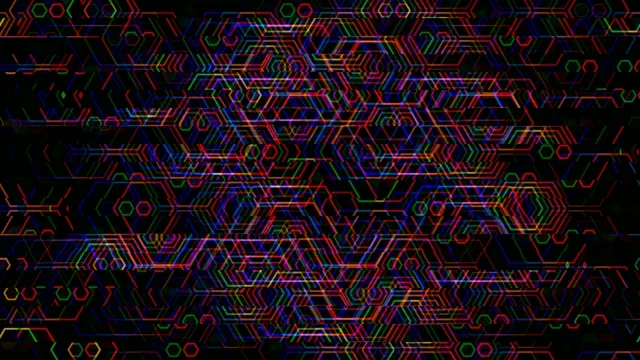 Neon tech circuit board 4K UHD motion background loop