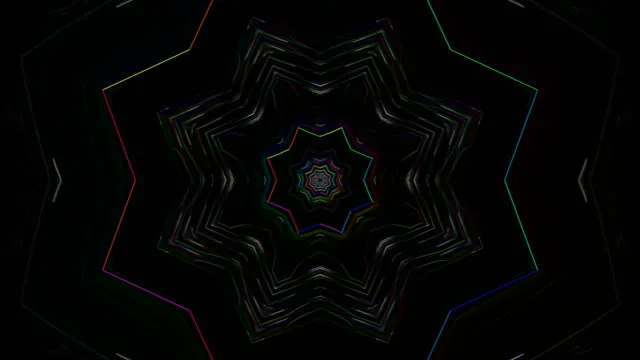 neon tunnel 4k uhd 60fps screensaver pc vj loop rainbow star