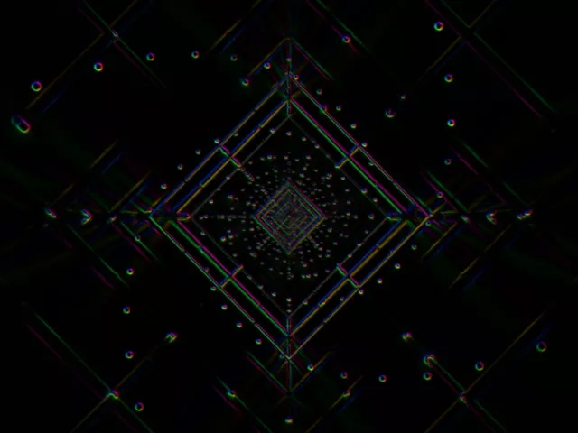 4:3 Classic Neon Tunnel Vj Loop 60fps Spiraling Diamond Vortex Screensaver