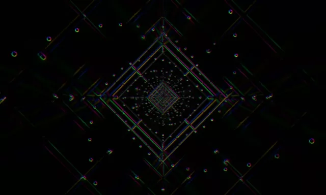 Neon Tunnel VJ Loop 5:3 Wide 60fps Screensaver Geometric Vortex