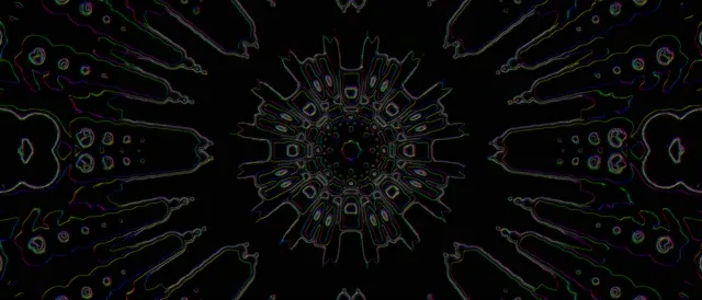 Neon Tunnel Kaleidoscope Burst | 21:9 Ultrawide 60fps VJ Loop Screensaver