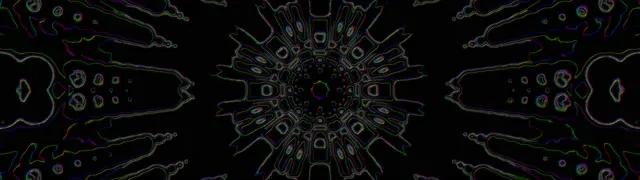 Kaleidoscope Neon Tunnel VJ Loop 32:9 Ultrawide 60fps Screensaver