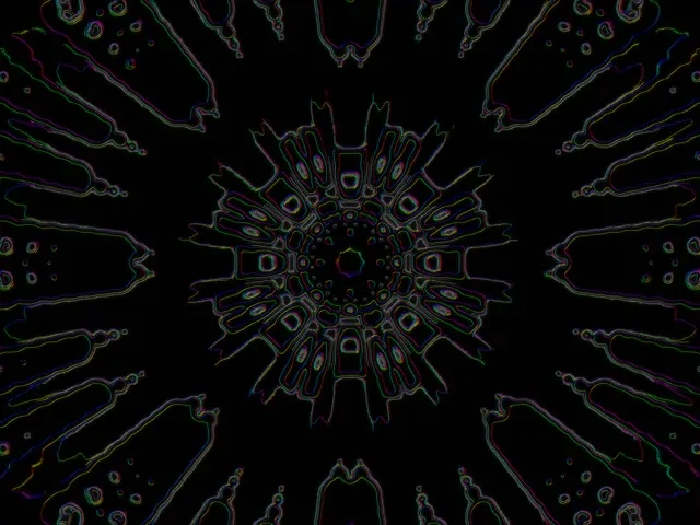 Neon Tunnel Kaleidoscope Burst VJ Loop 4:3 Classic 60fps Screensaver